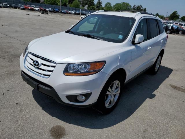 5XYZHDAG3BG003376 - 2011 HYUNDAI SANTA FE SE WHITE photo 1