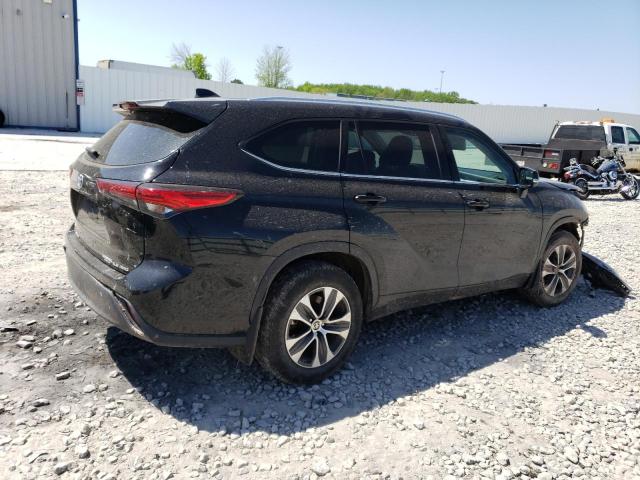 5TDGZRBH1LS507292 - 2020 TOYOTA HIGHLANDER XLE 黑色 照片 3