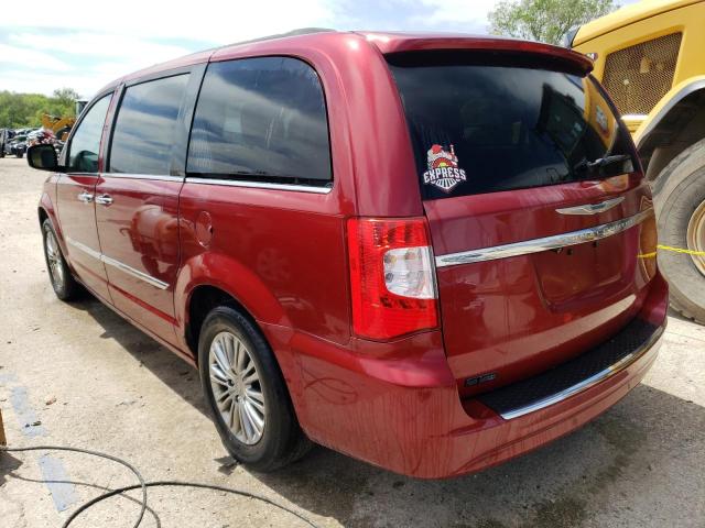 2C4RC1CG0DR537783 - 2013 CHRYSLER TOWN & COU TOURING L BURGUNDY photo 2