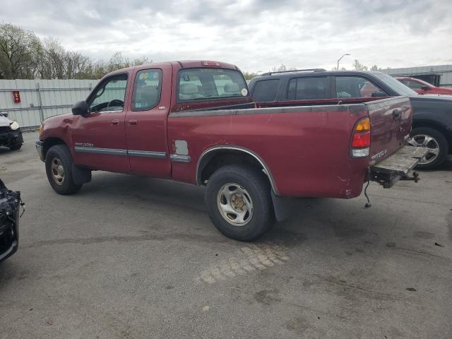 5TBBT4413YS104493 - 2000 TOYOTA TUNDRA ACCESS CAB მუქწითელი ფოტო 2