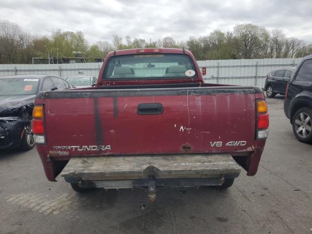5TBBT4413YS104493 - 2000 TOYOTA TUNDRA ACCESS CAB მუქწითელი ფოტო 6