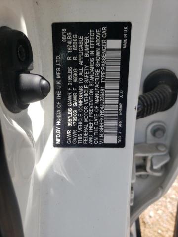 SHHFK7H94JU236491 - 2018 HONDA CIVIC SPORT TOURING WHITE photo 12