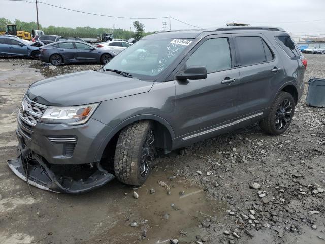 1FM5K7D83JGA17484 - 2018 FORD EXPLORER XLT GRAY photo 1