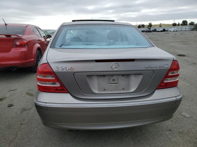 WDBRF40J24A558663 - 2004 MERCEDES-BENZ C 230K SPORT SEDAN GRAY photo 6