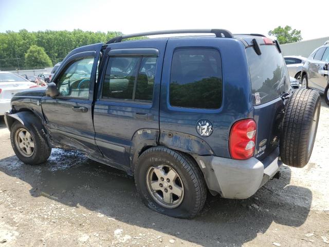 1J4GL48K15W632782 - 2005 JEEP LIBERTY SPORT BLUE photo 2