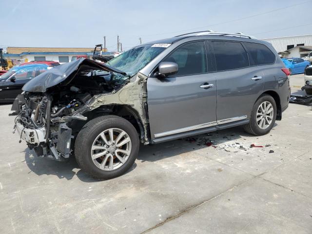 5N1AR2MNXFC611880 - 2015 NISSAN PATHFINDER S GRAY photo 1