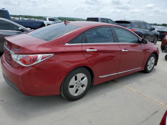 KMHEC4A40CA036657 - 2012 HYUNDAI SONATA HYBRID RED photo 3