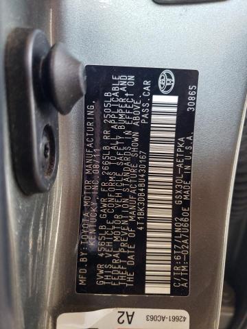 4T1BK3DB4BU430167 - 2011 TOYOTA AVALON BASE Yaşıl foto 12