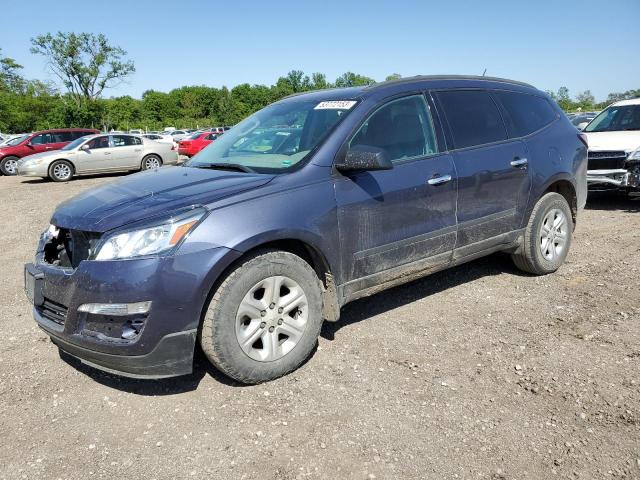 1GNKRFED4DJ137317 - 2013 CHEVROLET TRAVERSE LS BLUE photo 1