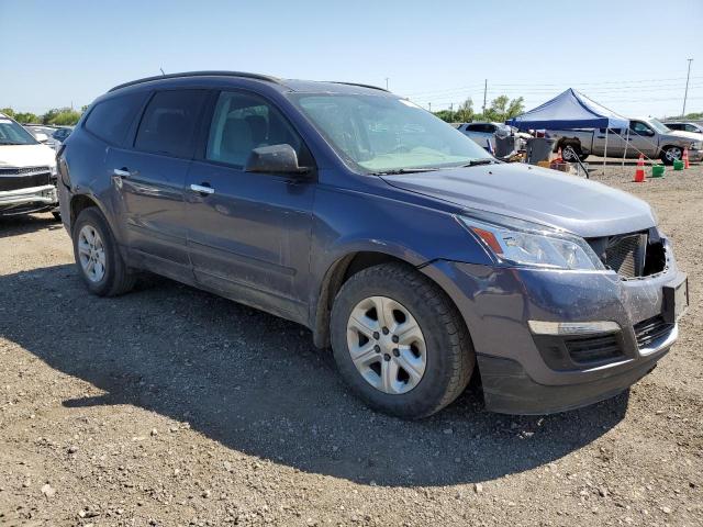 1GNKRFED4DJ137317 - 2013 CHEVROLET TRAVERSE LS BLUE photo 4