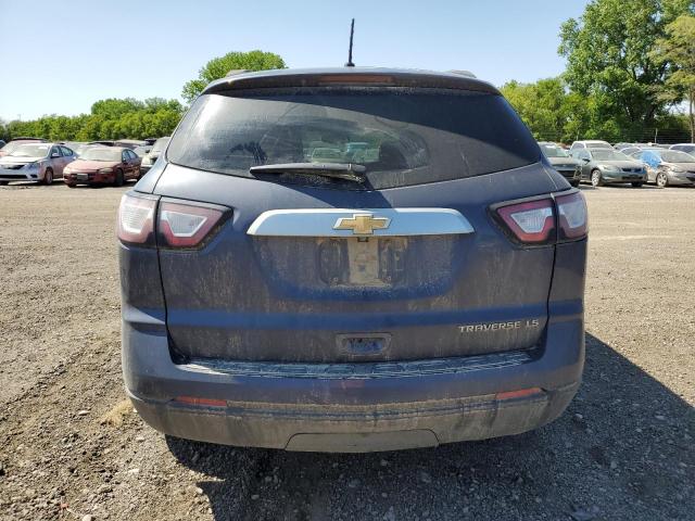 1GNKRFED4DJ137317 - 2013 CHEVROLET TRAVERSE LS BLUE photo 6