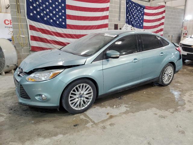 1FAHP3H21CL464994 - 2012 FORD FOCUS SEL BLUE photo 1