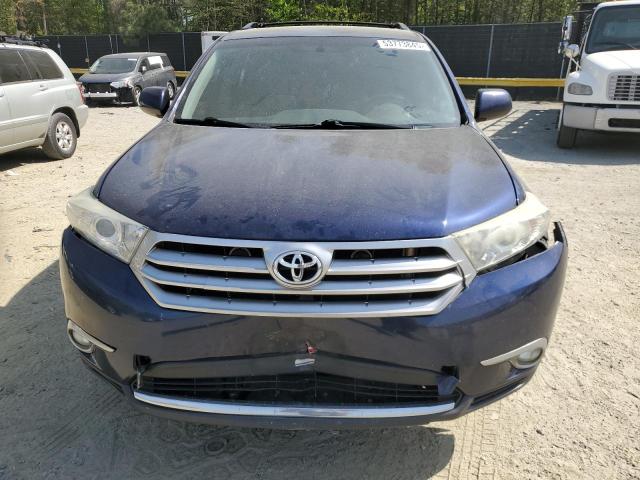 5TDBK3EH1DS194320 - 2013 TOYOTA HIGHLANDER BASE Mavi fotoğraf 5