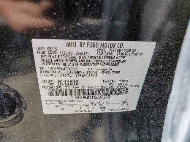 1LNHL9EK6FG607203 - 2015 LINCOLN MKS BLACK photo 13