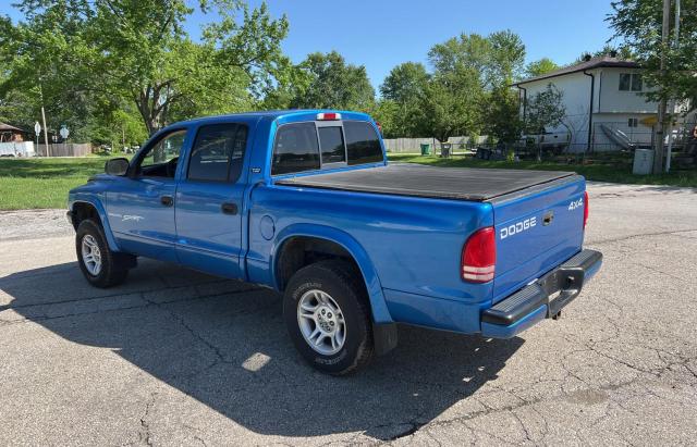 1B7GG2AZ91S116399 - 2001 DODGE DAKOTA QUAD BLUE photo 3