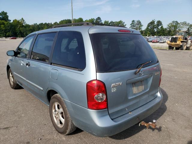 JM3LW28A020329621 - 2002 MAZDA MPV WAGON BLUE photo 3