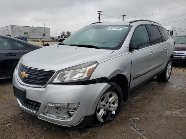 1GNKRFED8FJ160814 - 2015 CHEVROLET TRAVERSE LS SILVER photo 1