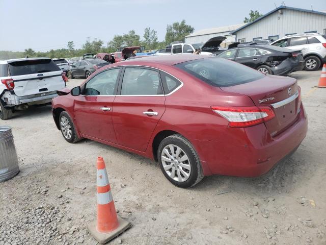 3N1AB7AP4EL680453 - 2014 NISSAN SENTRA S RED photo 2