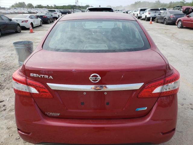 3N1AB7AP4EL680453 - 2014 NISSAN SENTRA S RED photo 6