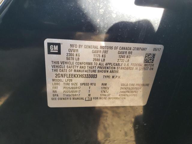 2GNFLEEKXH6333003 - 2017 CHEVROLET EQUINOX LS Negro foto 13