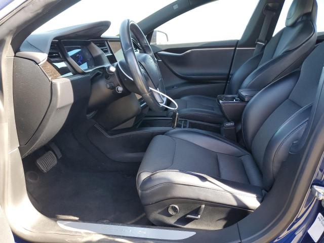 5YJSA1E26JF300098 - 2018 TESLA MODEL S BLUE photo 7