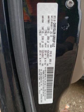 2C4RC1CG9CR413154 - 2012 CHRYSLER TOWN & COU TOURING L BLACK photo 13