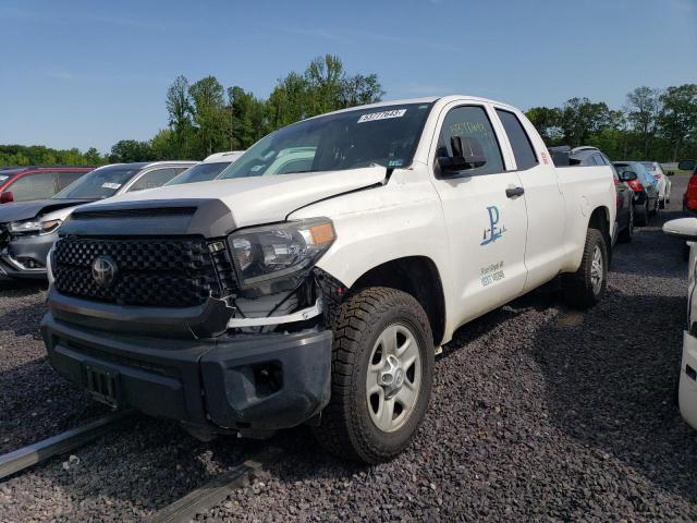 5TFUM5F16KX081017 - 2019 TOYOTA TUNDRA DOUBLE CAB SR/SR5 WHITE photo 1