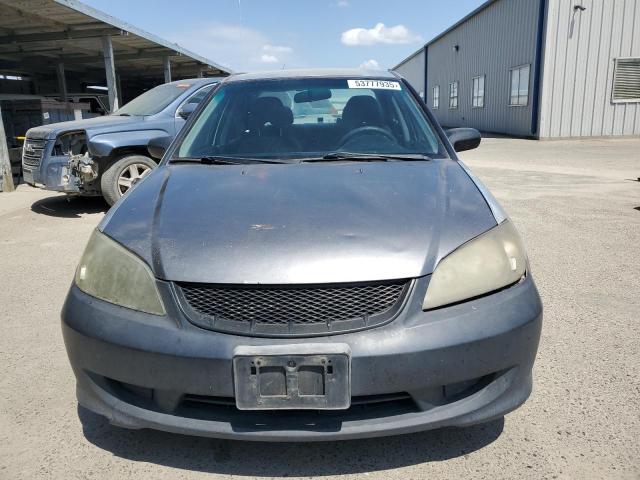 1HGES16375L011415 - 2005 HONDA CIVIC DX VP ნაცრისფერი ფოტო 5
