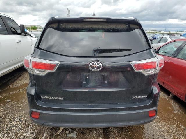 5TDJKRFH6ES018037 - 2014 TOYOTA HIGHLANDER XLE Qara foto 6
