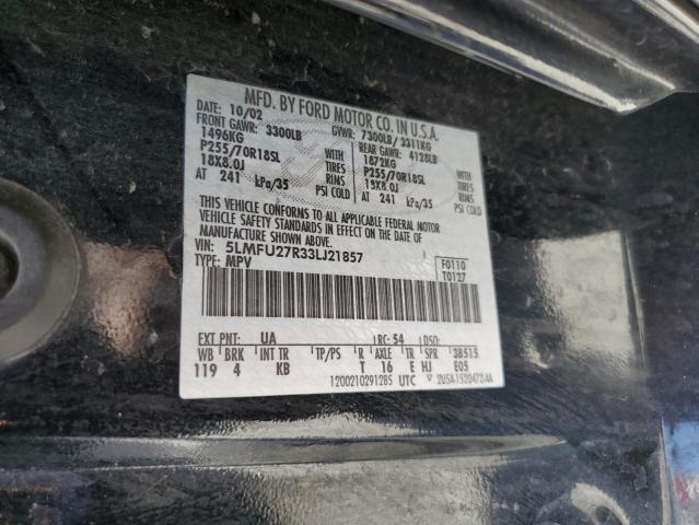 5LMFU27R33LJ21857 - 2003 LINCOLN NAVIGATOR 黑色 照片 13