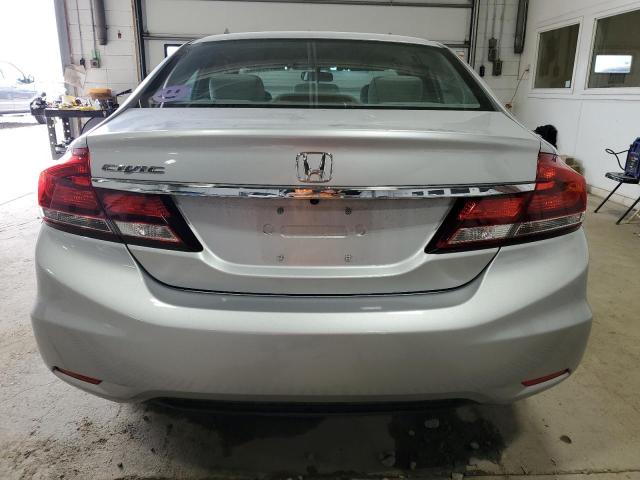 2HGFB2F58EH500043 - 2014 HONDA CIVIC LX SILVER photo 6