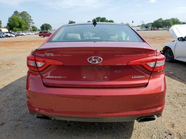 5NPE34AF5FH123652 - 2015 HYUNDAI SONATA SPORT MAROON photo 6