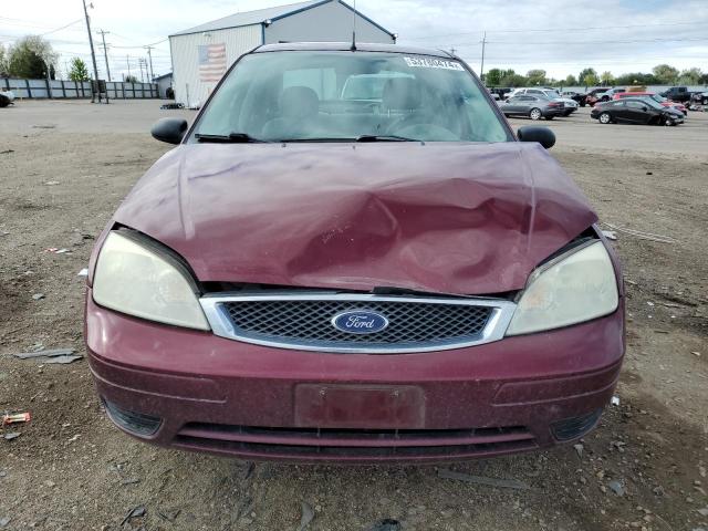 1FAFP34N57W121570 - 2007 FORD FOCUS ZX4 BURGUNDY photo 5