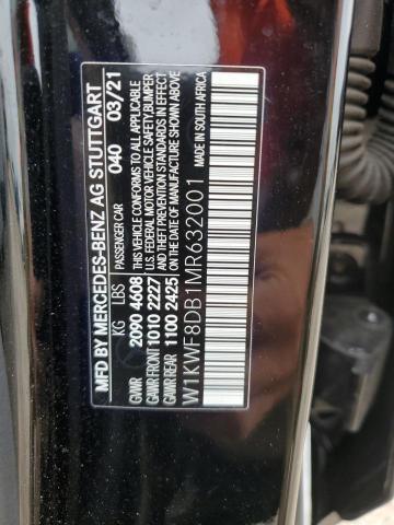 W1KWF8DB1MR632001 - 2021 MERCEDES-BENZ C 300 BLACK photo 13