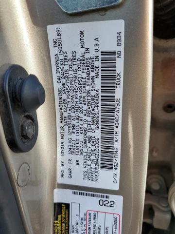 5TEJU62N46Z199356 - 2006 TOYOTA TACOMA DOUBLE CAB PRERUNNER BEIGE photo 13