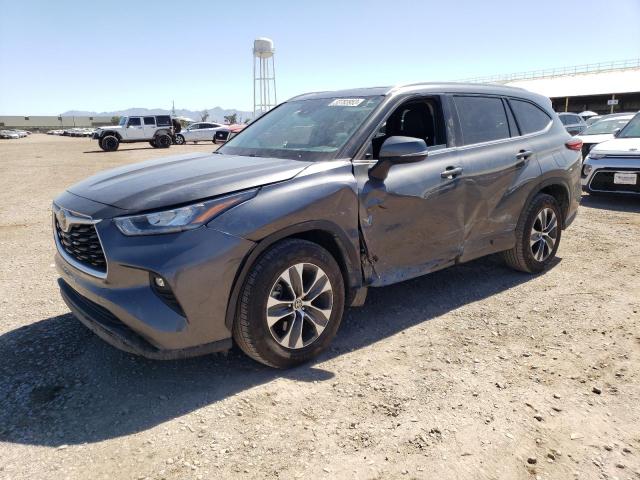 5TDGZRAH2LS008261 - 2020 TOYOTA HIGHLANDER XLE Մոխրագույն լուսանկար 1