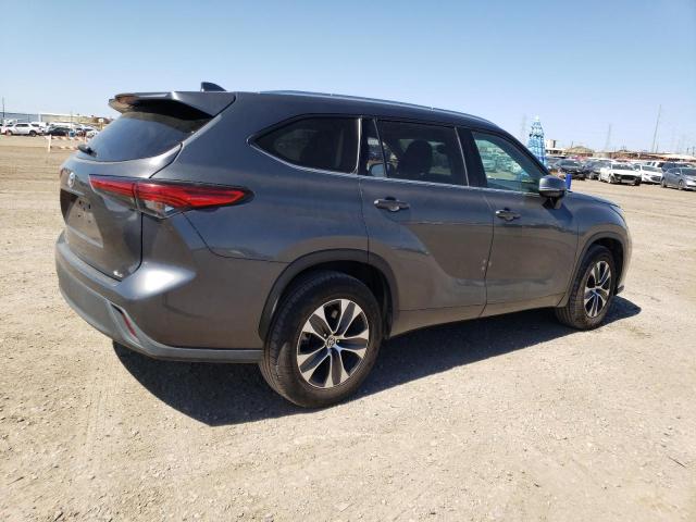 5TDGZRAH2LS008261 - 2020 TOYOTA HIGHLANDER XLE Մոխրագույն լուսանկար 3