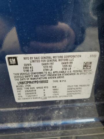 LRBFZPR47PD188502 - 2023 BUICK ENVISION ESSENCE Կապույտ լուսանկար 14