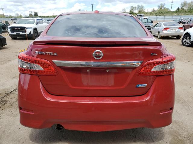 3N1AB7AP9DL711193 - 2013 NISSAN SENTRA S RED photo 6