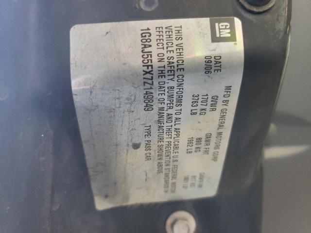 1G8AJ55FX7Z149849 - 2007 SATURN ION LEVEL 2 白色 照片 12