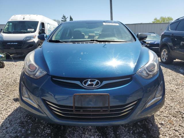 KMHDH4AE2EU093885 - 2014 HYUNDAI ELANTRA SE BLUE photo 5