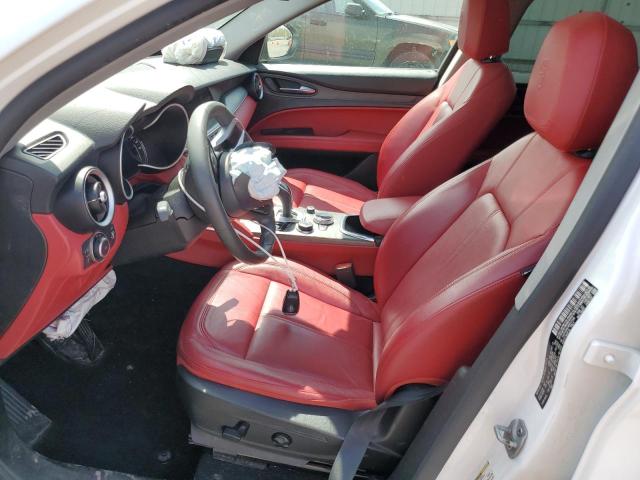 ZASPAKBN1M7D17256 - 2021 ALFA ROMEO STELVIO TI WHITE photo 7