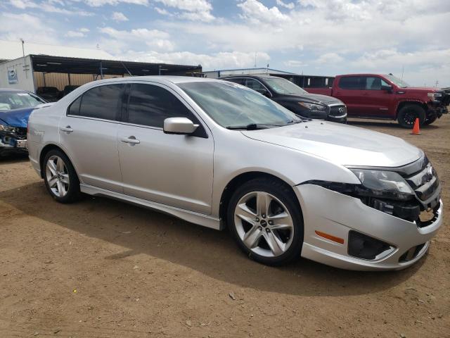 3FAHP0KC8CR282470 - 2012 FORD FUSION SPORT GRAY photo 4