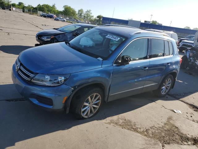 WVGSV7AX4HW503436 - 2017 VOLKSWAGEN TIGUAN WOLFSBURG BLUE photo 1