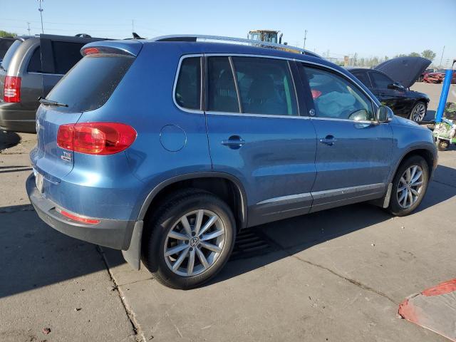 WVGSV7AX4HW503436 - 2017 VOLKSWAGEN TIGUAN WOLFSBURG BLUE photo 3