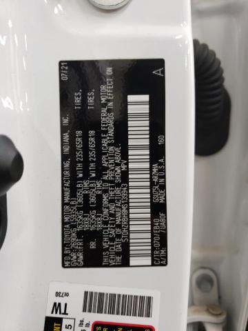 5TDHZRBH8MS139943 - 2021 TOYOTA HIGHLANDER XLE WHITE photo 13