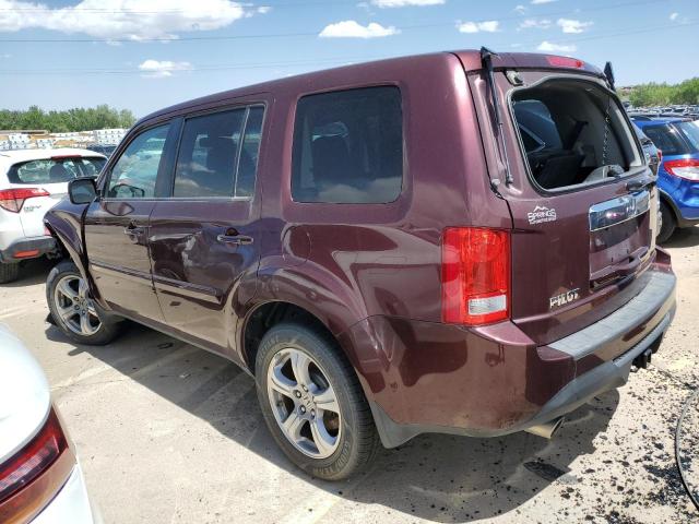 5FNYF3H54DB041533 - 2013 HONDA PILOT EXL MAROON photo 2