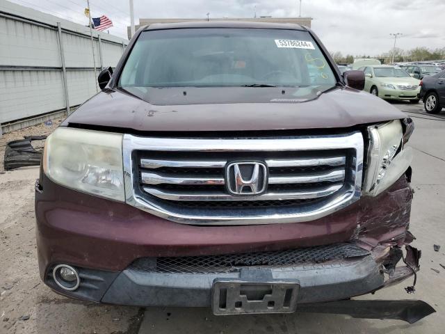 5FNYF3H54DB041533 - 2013 HONDA PILOT EXL MAROON photo 5
