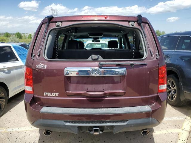 5FNYF3H54DB041533 - 2013 HONDA PILOT EXL MAROON photo 6