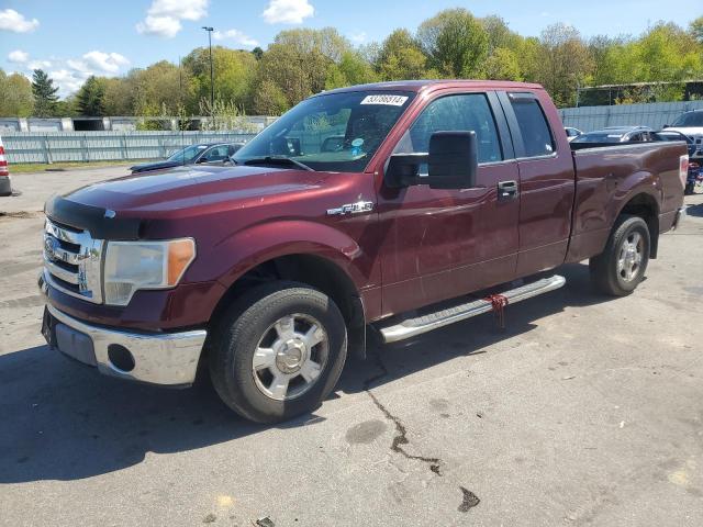 1FTFX1CV5AFD06726 - 2010 FORD F150 SUPER CAB MAROON photo 1